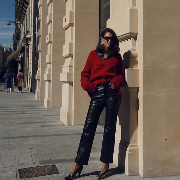 Burberry Pants - Burberry leather trouser